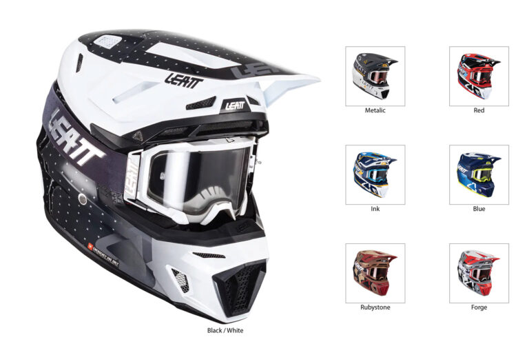 LEATT 8.5 Composite Helmet with 5.5 Goggles