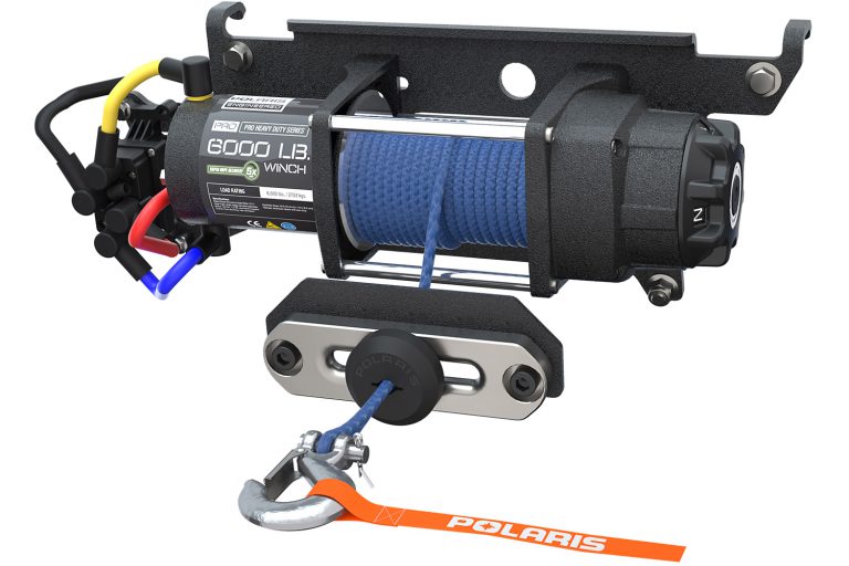 POLARIS PRO HD 6,000 LB. WINCH WITH RAPID ROPE RECOVERY