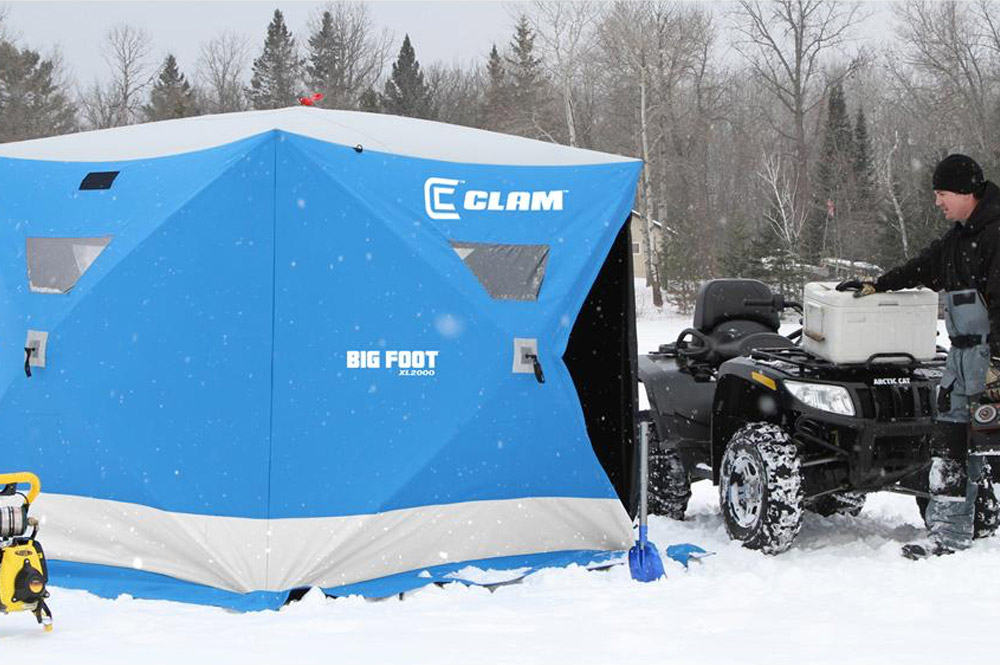 CLAM BIGFOOT XL 2000 ICE FISHING SHELTER - Dirt Trax Online