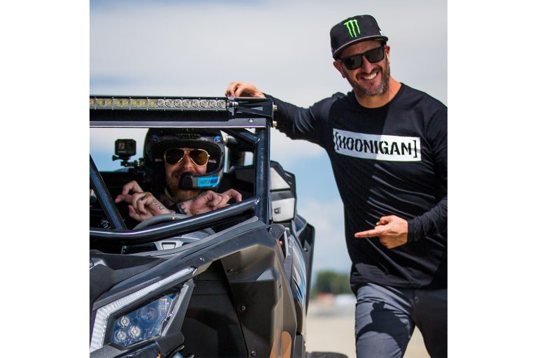Ken Block Gymkhana Testing Can-Am Maverick X3