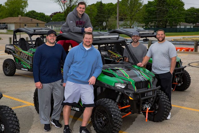 Aaron Rodgers Gifts Offensive Line Polaris GENERALs!
