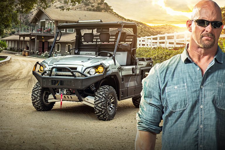 KAWASAKI BRAND AMBASSADOR STEVE AUSTIN INTRODUCES THE NEW MULE PRO-FXR ADVERTISING CAMPAIGN