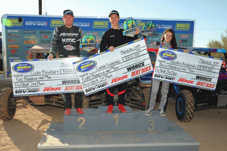 POLARIS RZR® RACING SWEEPS PRO STOCK PODIUM AT WORCS,  KICKS OFF LUCAS OIL OFF ROAD SERIES