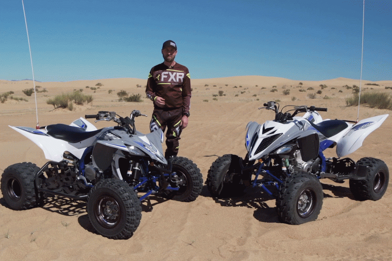 2019 Yamaha Raptor 700R and 2019 Yamaha YFZ450R Walk Around & Comparison