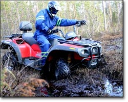Riding ATVs in Finland